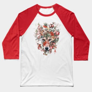 Flower wolf Baseball T-Shirt